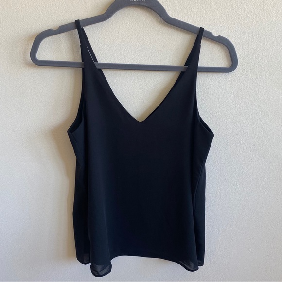 Topshop Tops - TopShop Black Tank Double Strap Blouse Sz 2